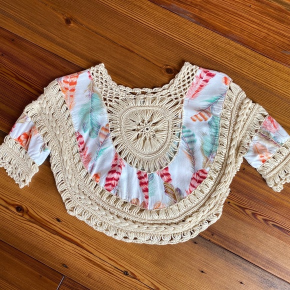 Mini Molly Western Poncho and Matching Tank - Picture 3 of 5
